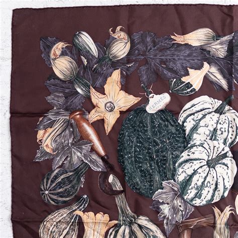 hermes citrouilles et coloquintes scarf|HERMES Silk Citrouilles et Coloquintes Scarf 90 .